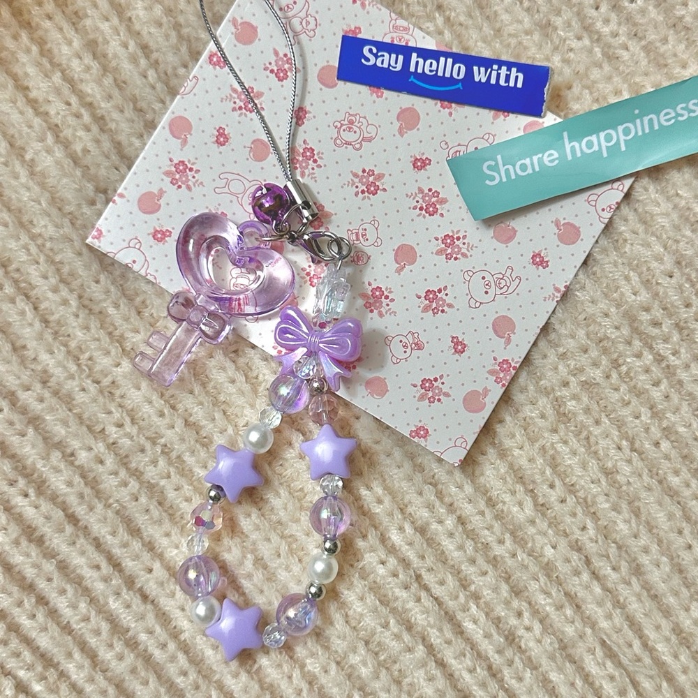 lavender haze kawaii keychain phone charm 🎀